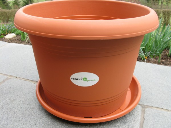 Pflanzentopf Blumentopf Blumenkübel mit Untersetzer versch Größen und Farben NEU