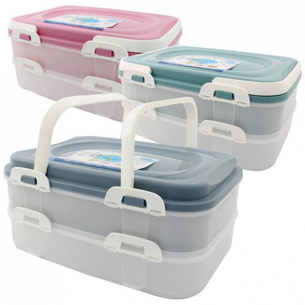 Partycontainer Box Aufbewahrungsbox Transportbox Kombibox Lunchbox 2 x 7 Liter